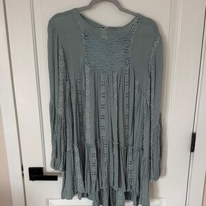 Free People Lace Detail Tunic Dress